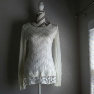 Pink rose beautiful sweater